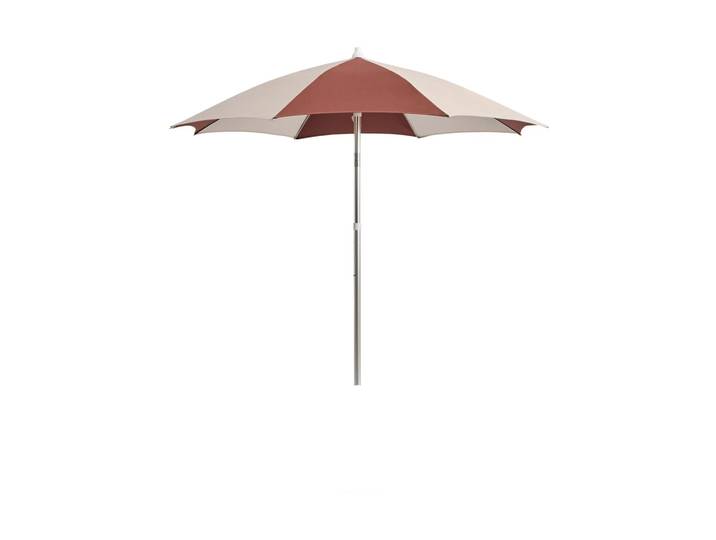HAY Terrazza Octagon Sonnenschirm Off-white-burgundy