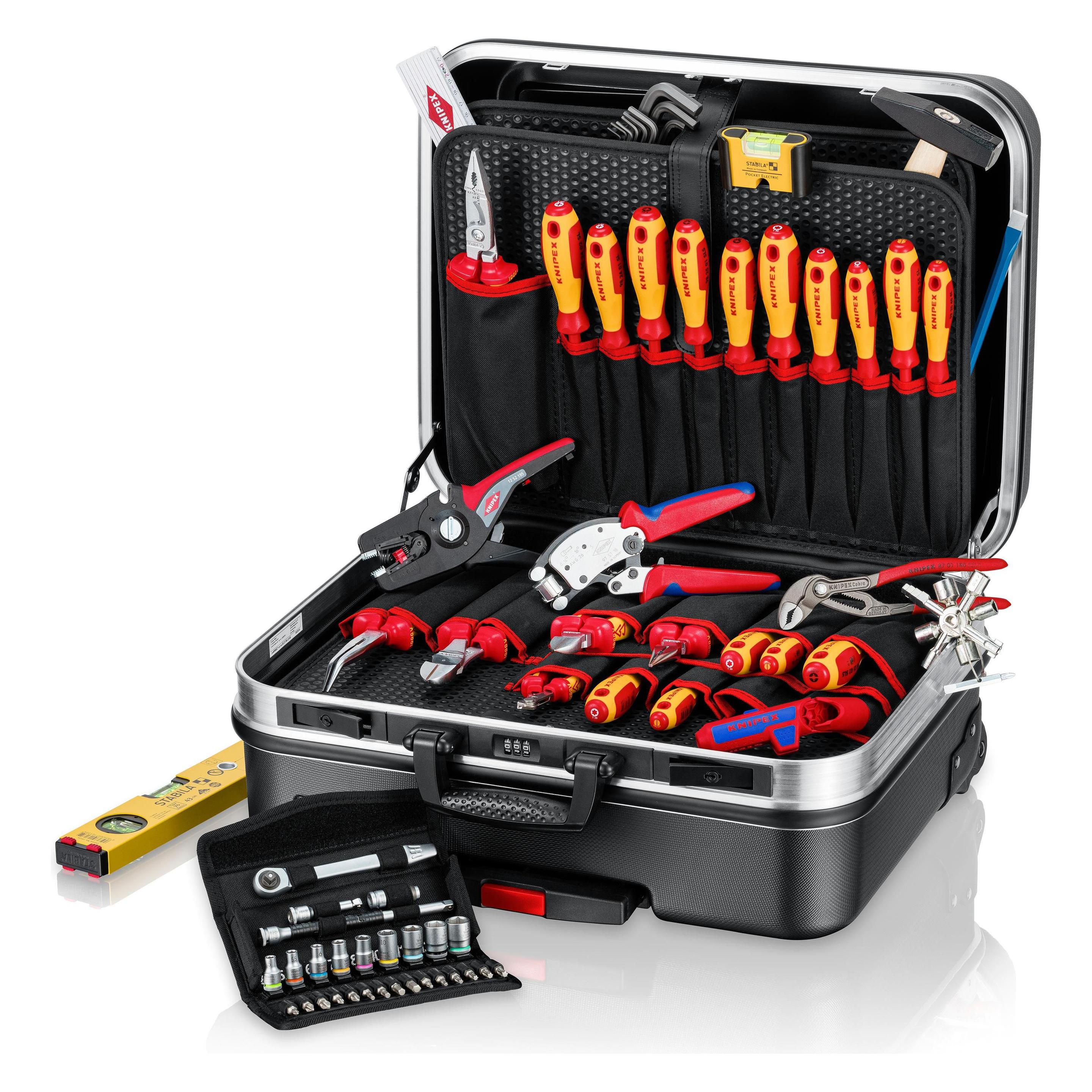 Knipex Werkzeugkoffer BIG Basic Move ElektroPlus (68 Teile) (00 21 06)