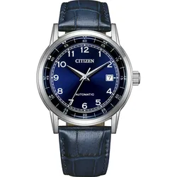 Citizen Automatik Dress Watch Leder blau, 40mm Herrenuhr NJ0210-13L