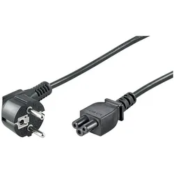 MicroConnect PE010830 3m CEE7/7 Schuko C5-Koppler Schwarz Stromkabel (PE010830, DC851B#ABB, DEL) (3 m), Stromkabel, Schwarz