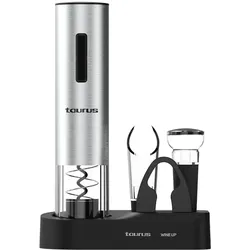 Taurus Elektrischer Weinöffner 963401000, Flaschenöffner, Silber, Schwarz