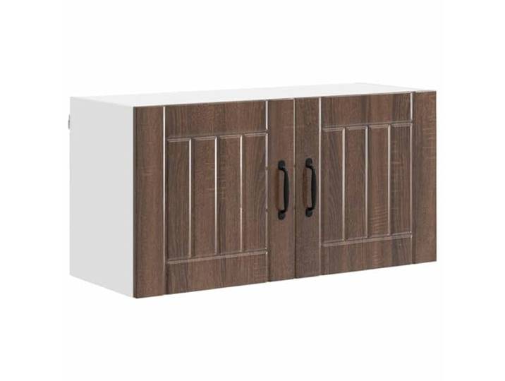 IBUQDDV Wandschrank Lucca Brauneiche 80 x 31 x 40 cm Holzwerkstoff Geschirrspüler-Paneel, Holzwerkstoff, Brauneiche, 80 x 31 x 40 cm, Rahmen, Innenbereich, modern