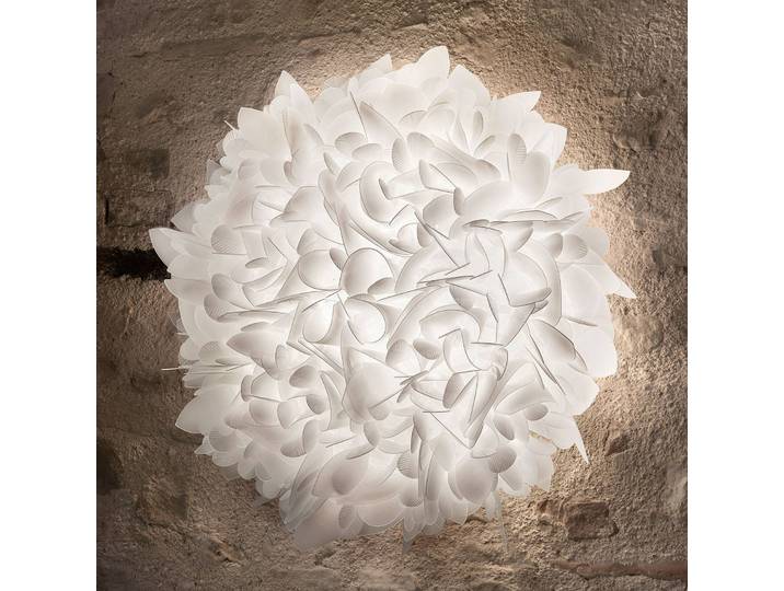 Slamp Designer Wandleuchte Veli, dimmbar, weiß / opal, für Wohn- / Esszimmer, Kunststoff, Design