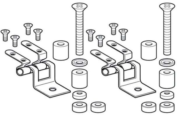 Geberit Scharnier-Set 596240000 für WC-Sitz