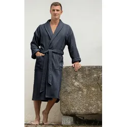 framsohn Herren Bademantel 'Ocean' Natural Graphit (Größe: XL)