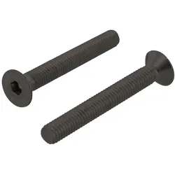 ISO 10642 - Edelstahl A4-070 M 6X50, schwarz brüniert - Senkschrauben mit Innensechskant und Vollgew