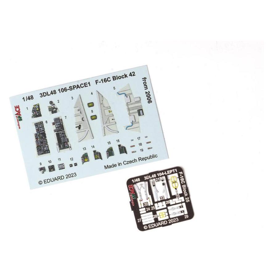 Eduard F-16C Block 42 from 2006 SPACE 1/48 for KINETIC (3DL48106)