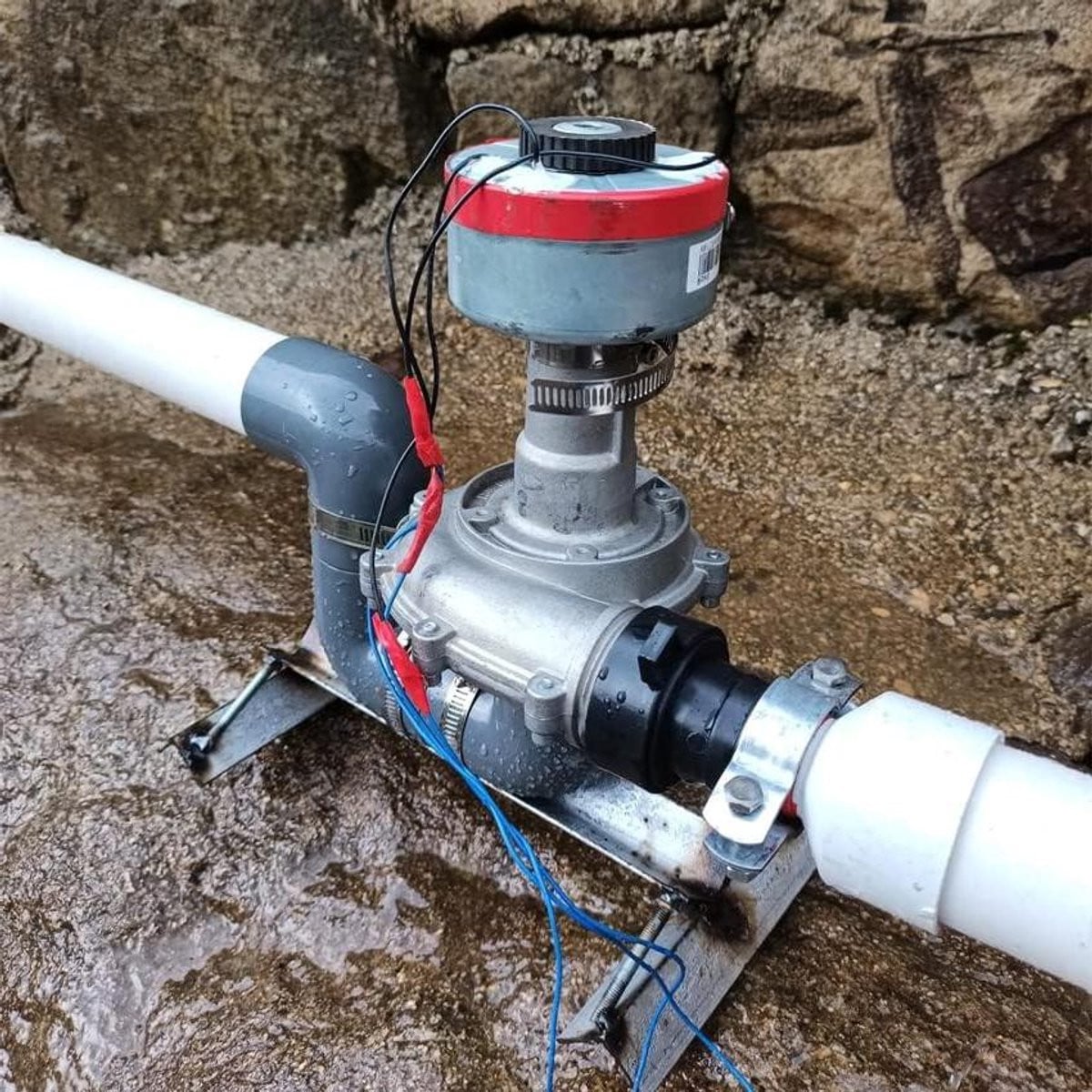 Aluminiumkleurige Waterkracht Generator met 50mm Aansluiting voor Hoge Vermogens Output