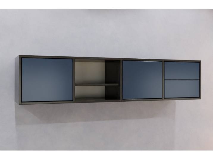 TV-Board nach Maß - RAL 5003 Saphirblau - 40x180x40cm - Individuell konfigurieren