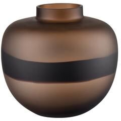 Atlas Lighting and Home Atlas DuganMatte Tobacco Blown Glass Traditional Vase