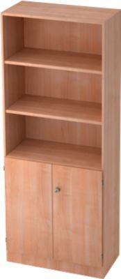 Regalschrank, B 800 x T 420 x H 2004 mm, 5 OH, 5 Böden, 2 Türen, abschließbar,