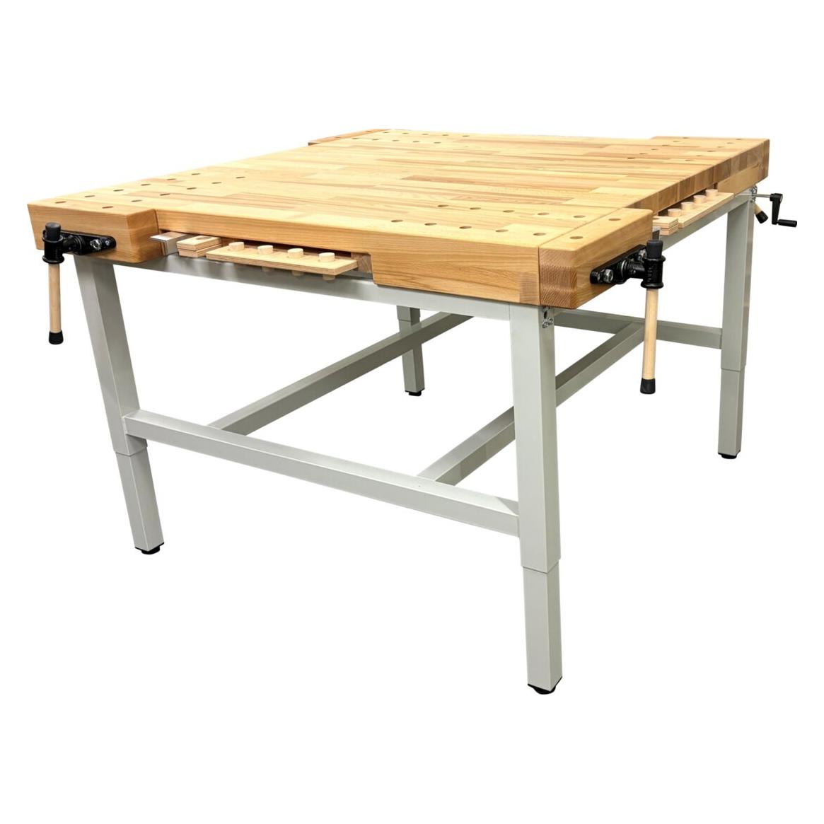 OK-Line Hobelbank Quartett mit Metall-Untergestell (162 cm, 162 cm) (40.0654/4)