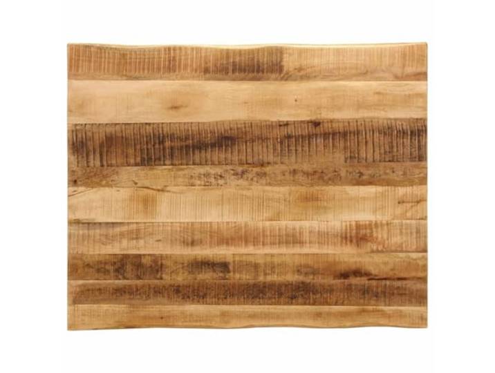 POUFGDR Tischplatte aus Mangoholz, 110 x 80 x 2,5 cm Rustikaler lebender Rand, leicht zu reinigende Oberfläche, multifunktionaler Ersatztisch