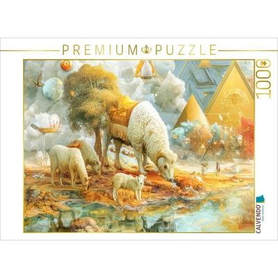 CALVENDO Puzzle Paradies für Tiere | 1000 Teile Lege-Größe 64x48cm Foto-Puzzle für glückliche Stunden