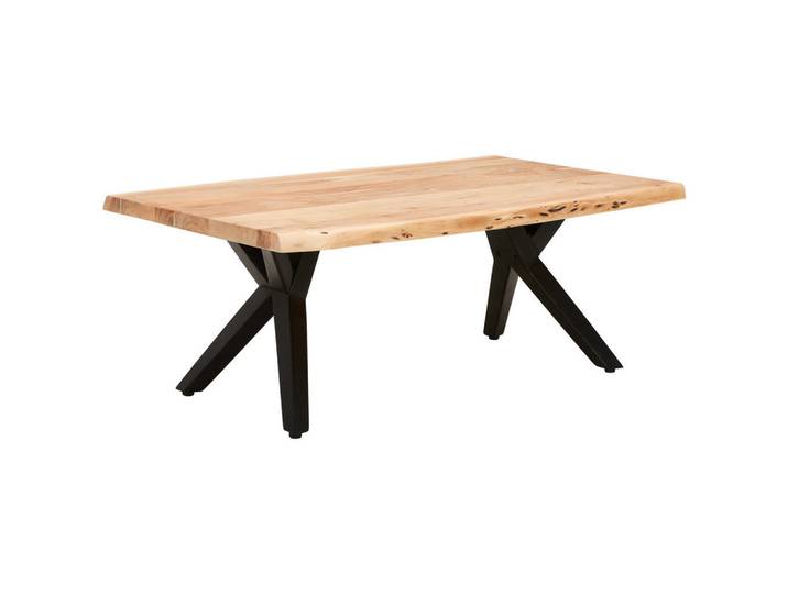 Landscape Couchtisch, Akazie, Holz, Metall, Akazie, massiv, rechteckig, eckig, 70x45x115 cm, Wohnzimmer, Wohnzimmertische, Couchtische, Couchtische Metall
