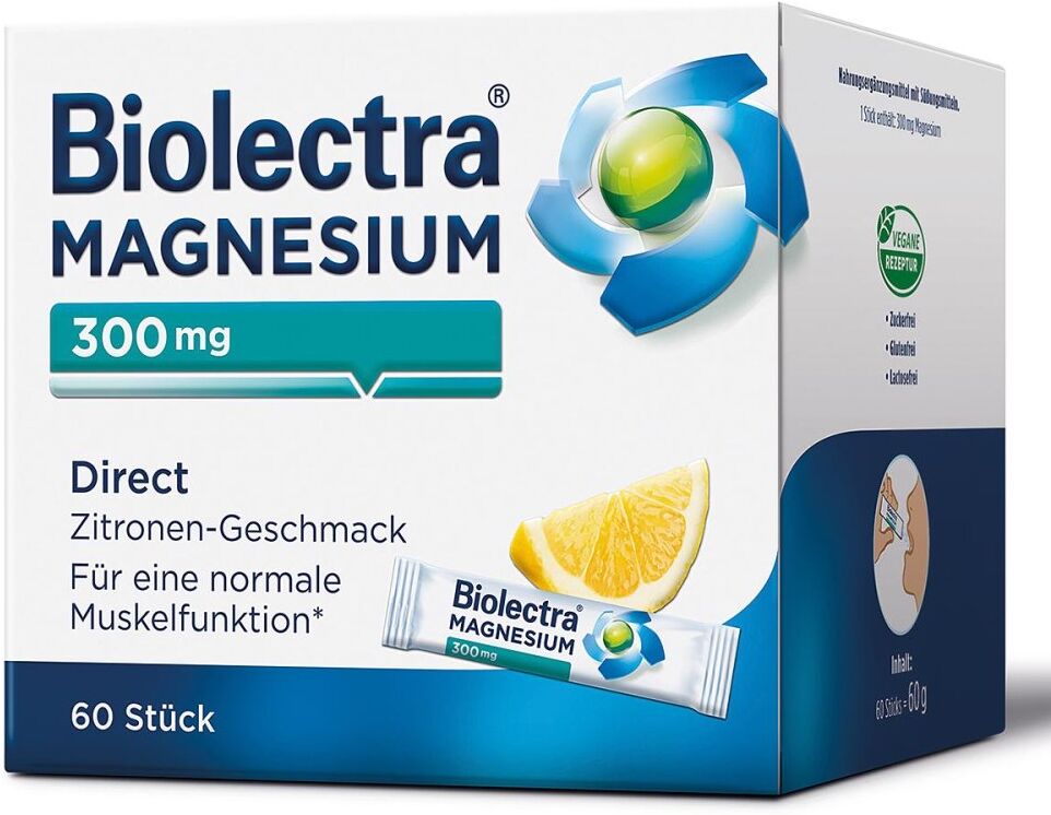 Biolectra Magnesium 300 mg Direct Zitrone