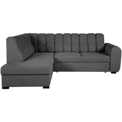ECKSCHLAFSOFA Zoja links schwarz