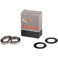 CEMA Ersatz-Lagerkit für CEMA Innenlager, 30mm inkl. 2x Lager, 2x Cover, Edelstahl - sc