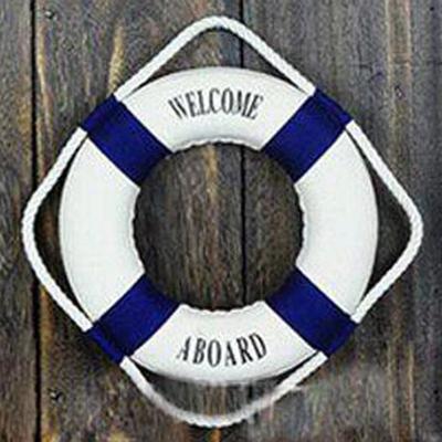 Uplift Treasures Nautical Life Buoy Wall Decor blue 9.84 In