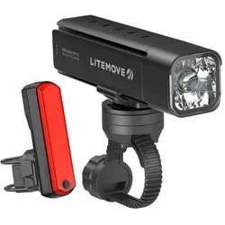 LITEMOVE Akku Scheinwerfer ATS-B100 mit Garmin / Lenkerhalterung + Rü