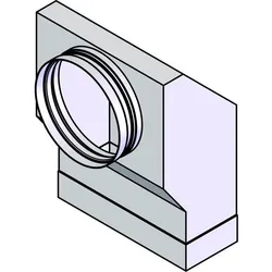 Hastrag, Zubehör Belüftungstechnik, Anschlussstück symmetrisch, optimiert