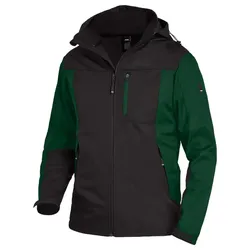 Softshelljacke "JANNIK" - L - grün/schwarz