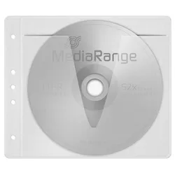 MediaRange 2er CD-/DVD-Hüllen abheftbar weiß