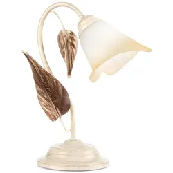 Tischleuchte Vanda Weiß/Beige max. 6 Watt