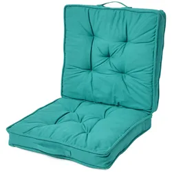 REISEKISSEN türkis 50/50/10 cm – Klappkissen Baumwolle
