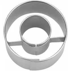 Städter Ausstecher Ring in Ring Mini, Ausstechform, Plätzchenform, Keks, Plätzchen, Edelstahl, Ø 3 cm, 955257