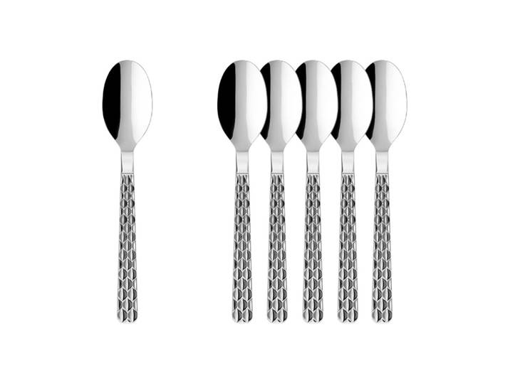 Esslöffel VILLEROY & BOCH Tafellöffel Boston 212 mm 6er Set silber , silber, B:5,5cm L:21,5cm, Esslöffel, Esslöffel, Spülmaschinenfest