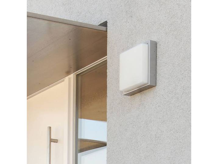 LCD Außenwandleuchte mit Bewegungsmelder 046, weiß / opal, Glas, Modern