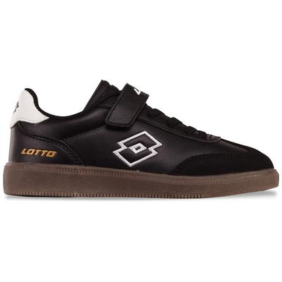 Sneaker LOTTO, Kinder, Gr. 25, schwarz-weiß (schwarz, weiß), Synthetik, Schuhe Sneaker, - im angesagten Terrace Style