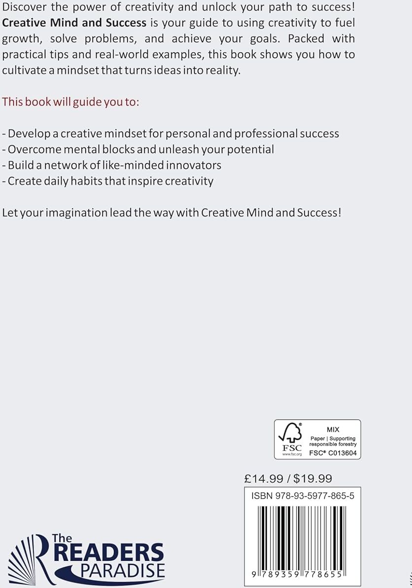 The Readers Paradise Creative Mind And Success: Self-Discovery, Exploring Creativity, and Realising Your Full Potential by Ishi Macay - Paperback Self-Help Book