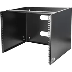 StarTech 8u Wall-Mount Bracket (8 HE), Serverschrank, Schwarz