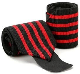 Uplift Essentials Heavy Duty Gym Training Wrist Wraps (2 PCS) red