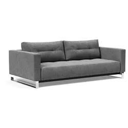 INNOVATION LIVING Schlafsofa Cassius Deluxe Stoff Grau Charcoal