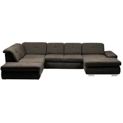 Lounge Collection Wohnlandschaft Flachgewebe  Affair ¦ braun ¦ Maße (cm): B: 371 H: 100 T: 260.0