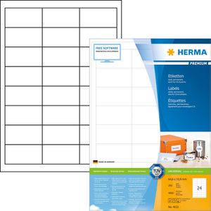 Herma Premium 4232 Etiketten weiß 64.6 x 33.8 mm, 4800 Stück