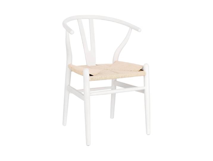 Massivholz Design Esszimmerstuhl „Artemia“ Weiss/Natural Bizzotto