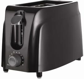 Brentwood 2 Slice Dial Control Toaster in Onyx