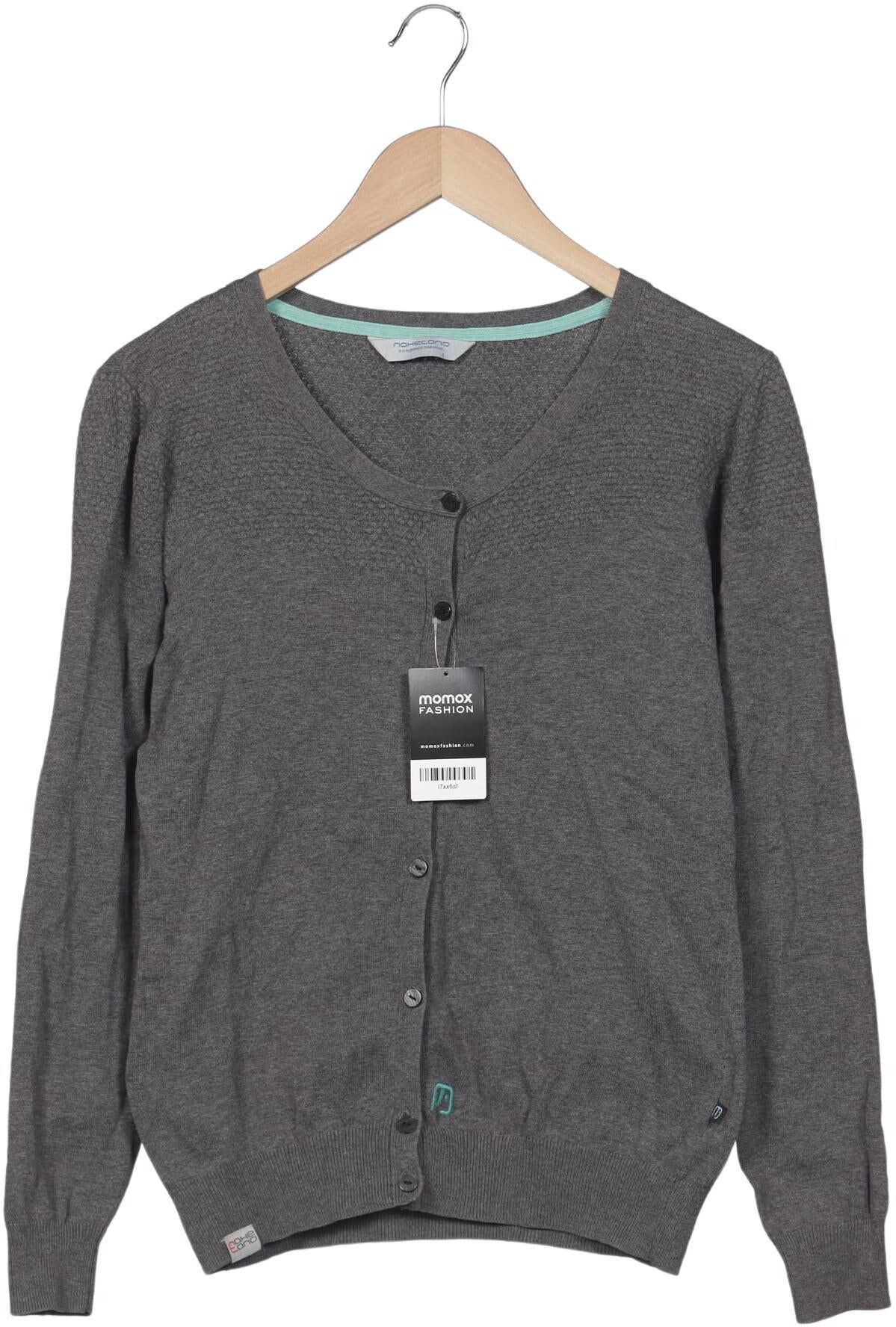 Naketano Damen Strickjacke, Grau, Gr. L, Baumwolle - Second Hand
