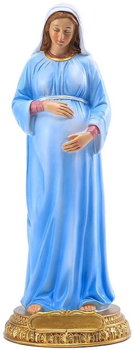 Cosensi Standbeeld Maagd Maria Zwangerschap Beeld Religieuze Decoratie Hars Ornament Handgemaakt Design