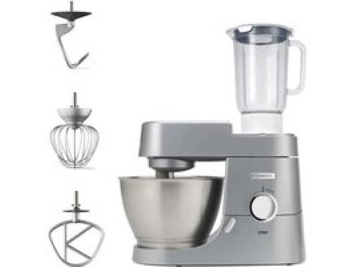 Robot pâtissier KENWOOD Chef KVC3110S – Kit pâtissier et blender inclus - silver - 1000 W – format compact