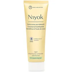 75ml Niyok Zahncreme aus Kokosöl - Zitronengras & Ingwer
