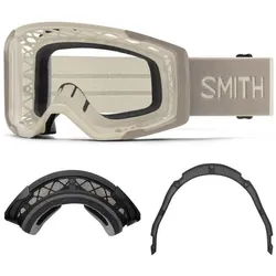 Smith, Herren, Sportbrille, Rhythm MTB S0 + Dirt Screen (Matte Chalk, Clear), Grau