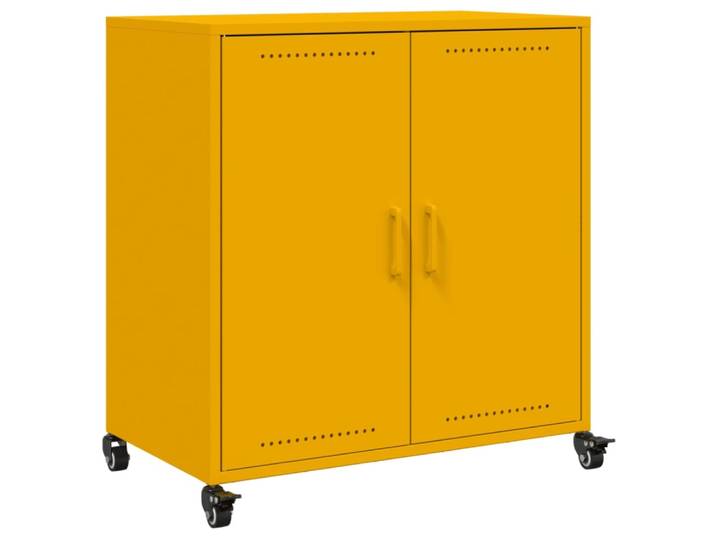Bahut commode armoire jaune 68.5 x 39 x 72 cm