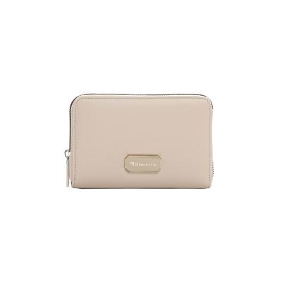 Geldbörse TAMARIS "Geldbörse TAS Katharina", Herren, beige (beige 400), Obermaterial: 60% Polyurethan PU. 40% Polyester PES., Kleinlederwaren