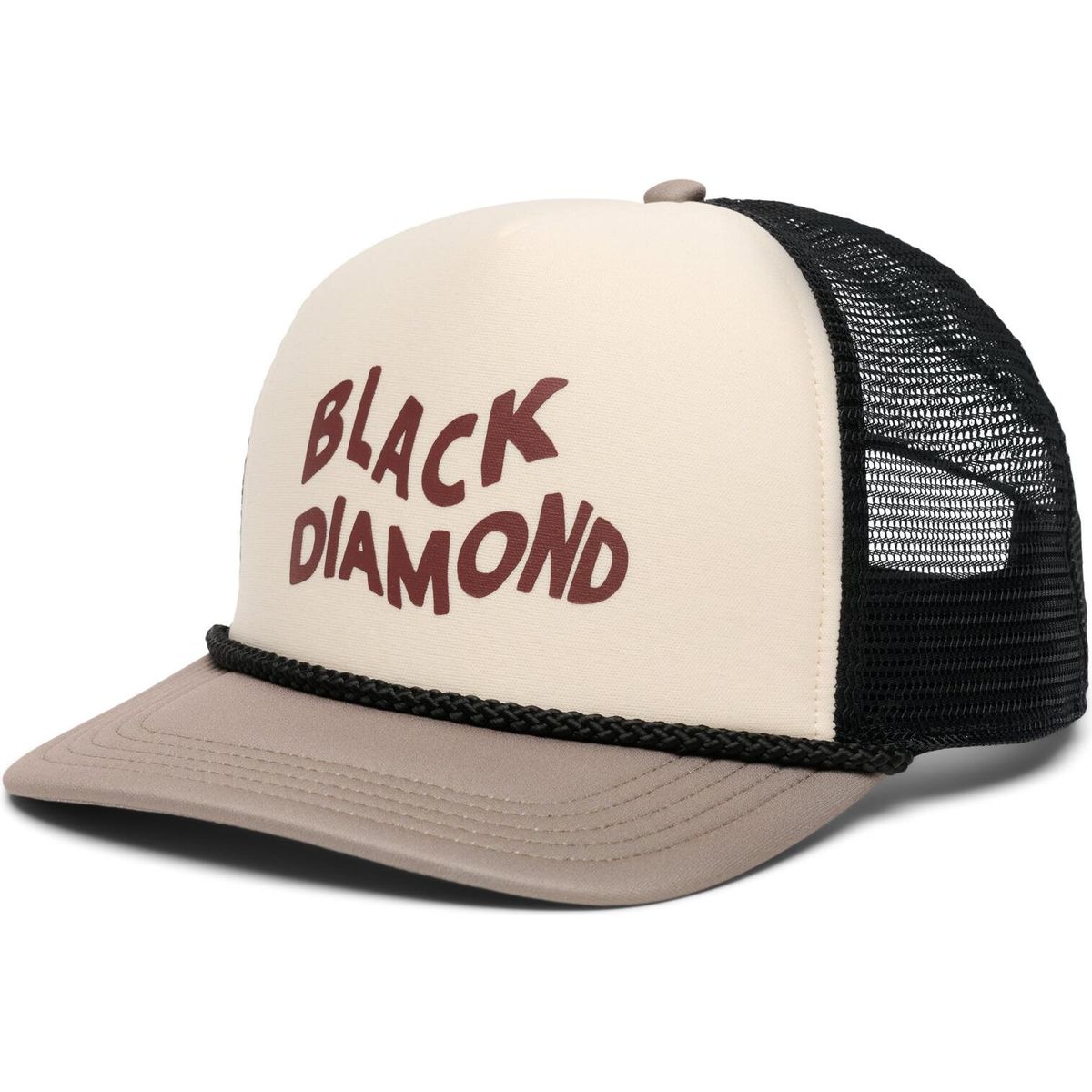Black Diamond Flat Bill Trucker Hat chlk-pn smk-irn rd wvy blk dmd (9762) ALL AP7230499762ALL1