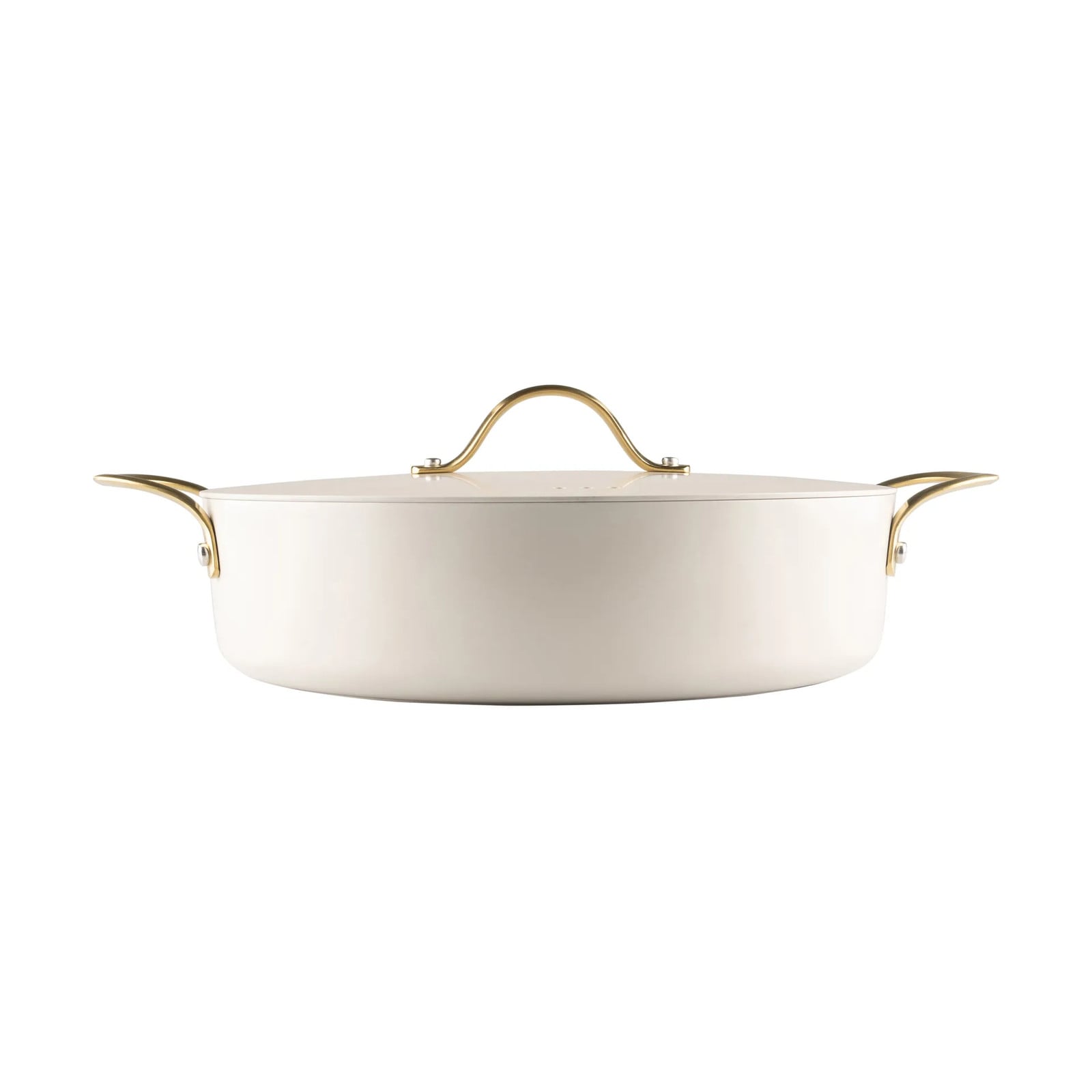 Heirol Royal Pearl pan met deksel Ø28 cm Wit-goud